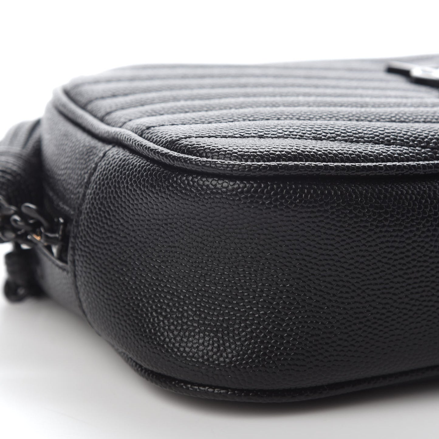 Grain De Poudre Matelasse Monogram Mini Lou Camera Bag Black
