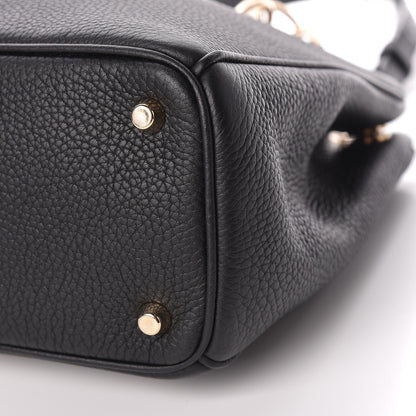 Christian Dior Bullcalf Medium Diorissimo Tote Black Rose Indien 7 of 14