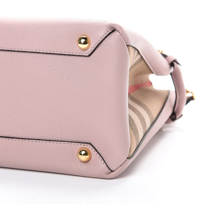 Burberry Grainy Calfskin House Check Medium Banner Tote Pale Orchid 9 of 9
