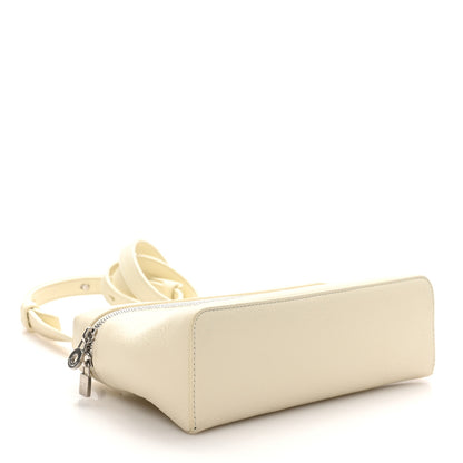 Loro Piana Grained Calfskin L19 Extra Pocket Pouch Whisper White 4 of 9