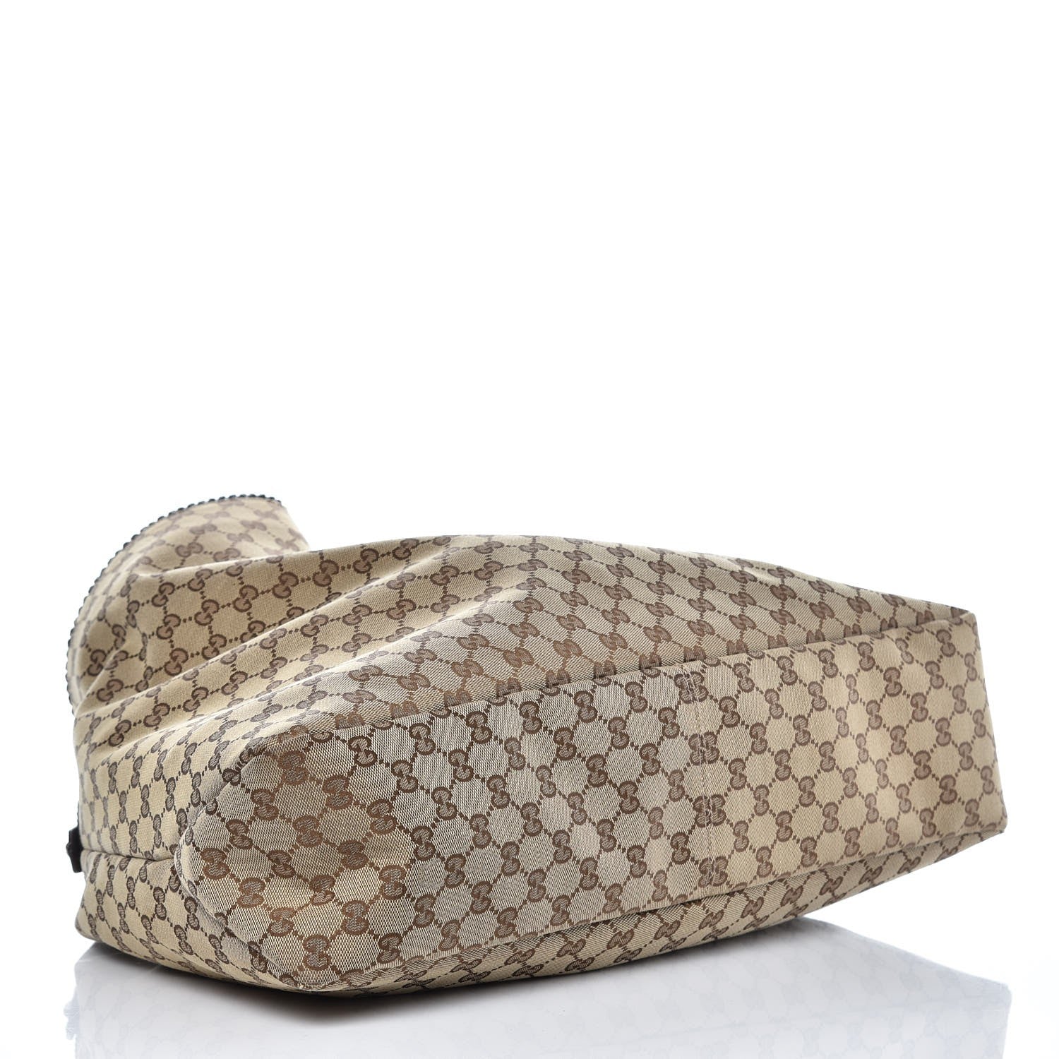 Gucci Monogram Large Horsebit Chain Hobo Dark Brown 4 of 7