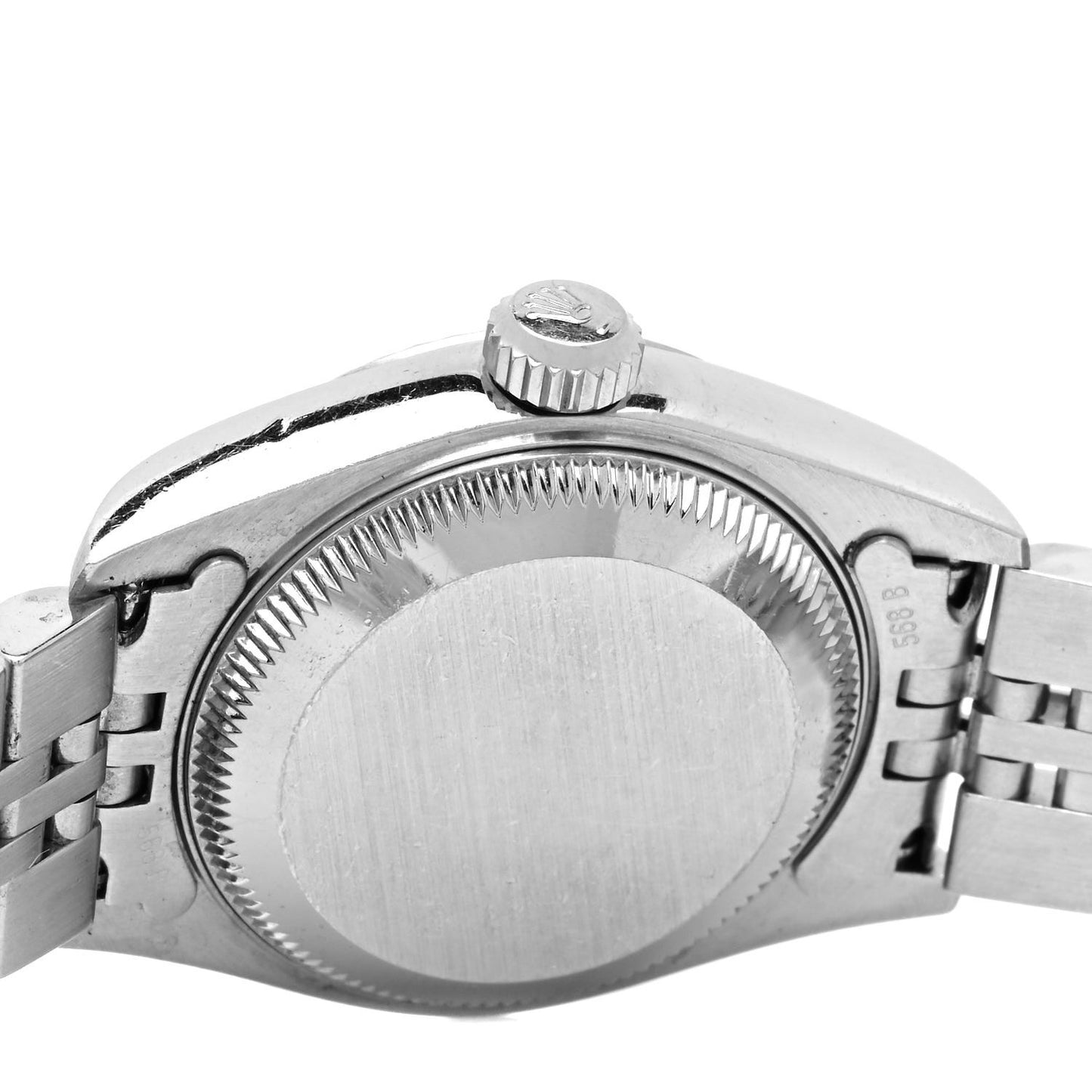 Stainless Steel 18K White Gold 26mm Oyster Perpetual Datejust Watch Blue Roman 79174