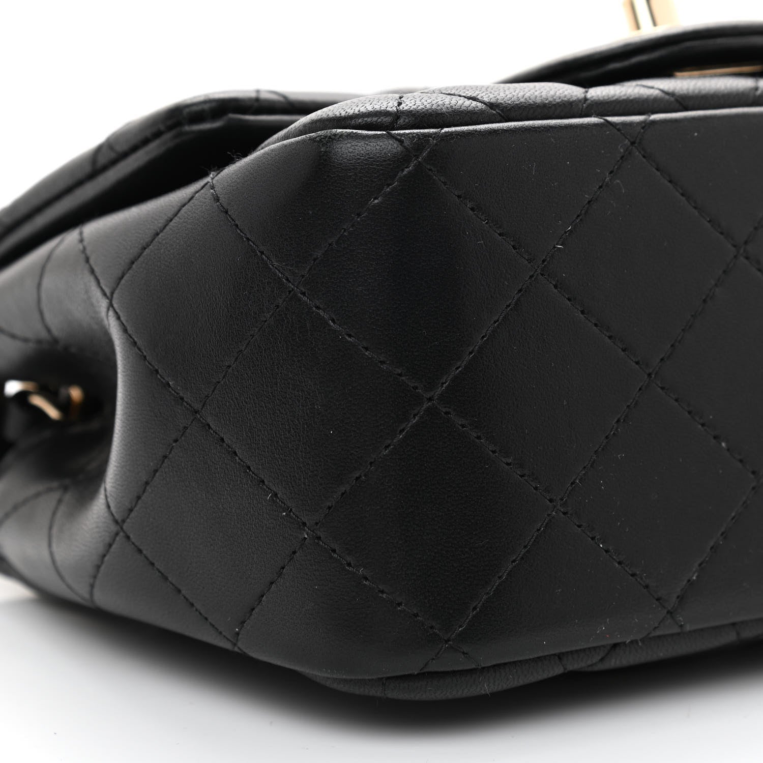 Chanel Lambskin Quilted Mini Square Flap Black 10 of 12