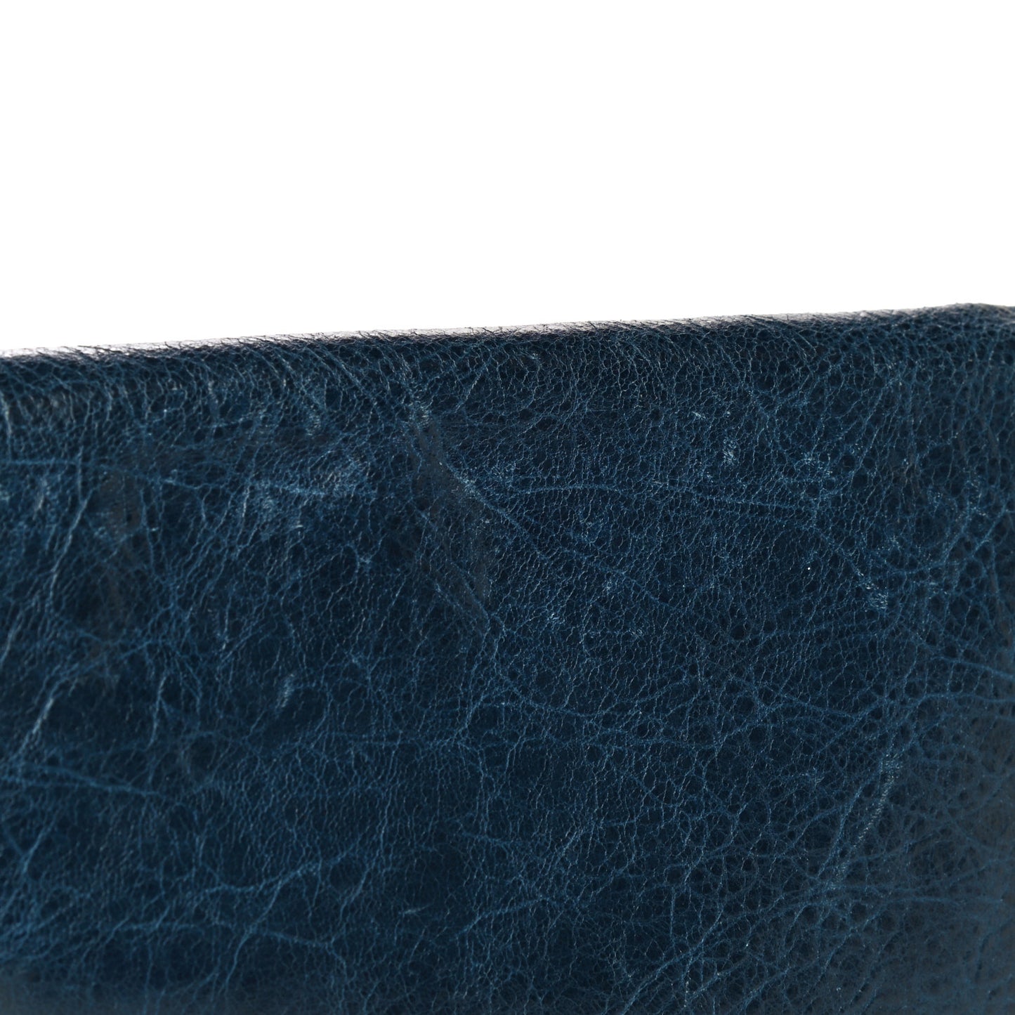 Agneau Giant 12 Gold Hardware Envelope Clutch Bleu Mineral