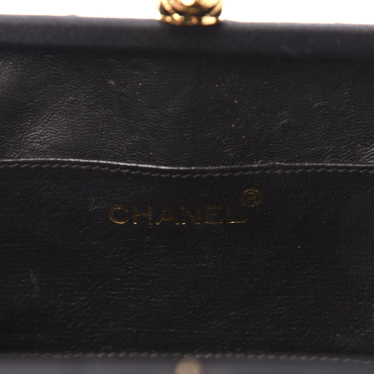 Satin Quilted Shoulder Bag Black