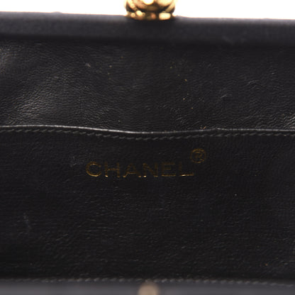 Chanel Satin Quilted Shoulder Bag Black 7 of 12
