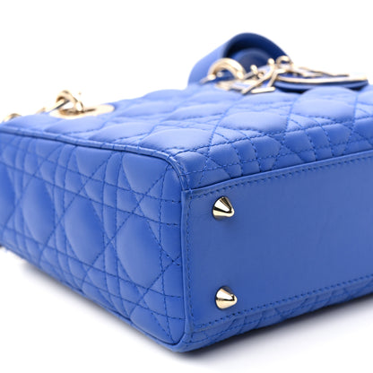 Christian Dior Lambskin Cannage Small My ABCDior Lady Dior Blue 9 of 11