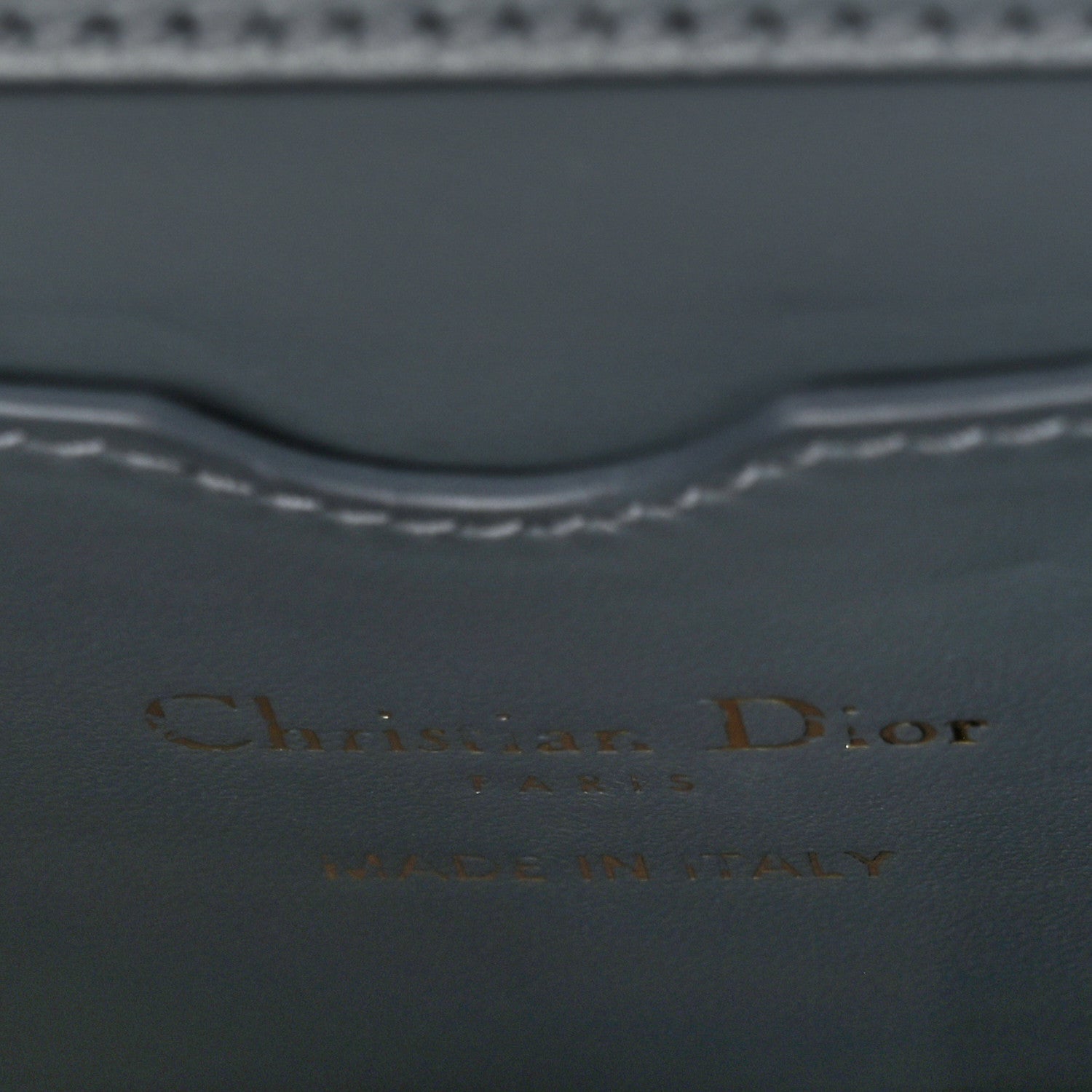 Christian Dior Smooth Calfskin Micro 30 Montaigne Flap Bag Blue Gray 5 of 12