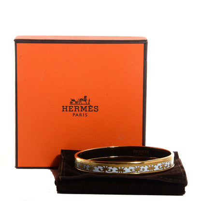 Hermes Enamel Printed Narrow Balcons du Guadalquivir Bracelet 65 6 of 6