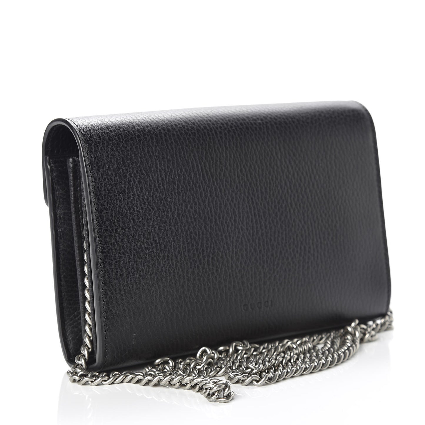 Calfskin Mini Dionysus Chain Wallet Black