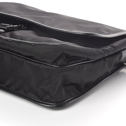Prada Tessuto Nylon Saffiano Messenger Satchel Black 8 of 8