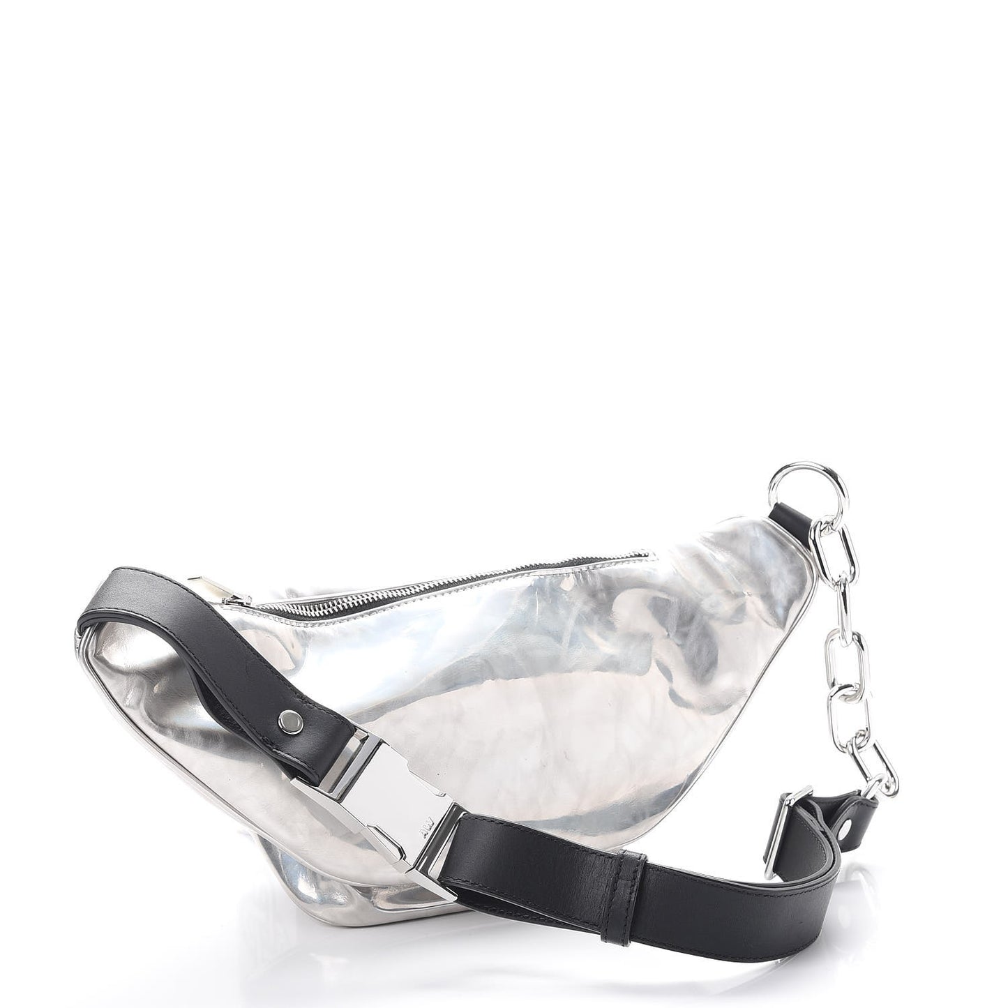 Mirror Mini Attica Chain Fanny Pack Belt Bag Silver
