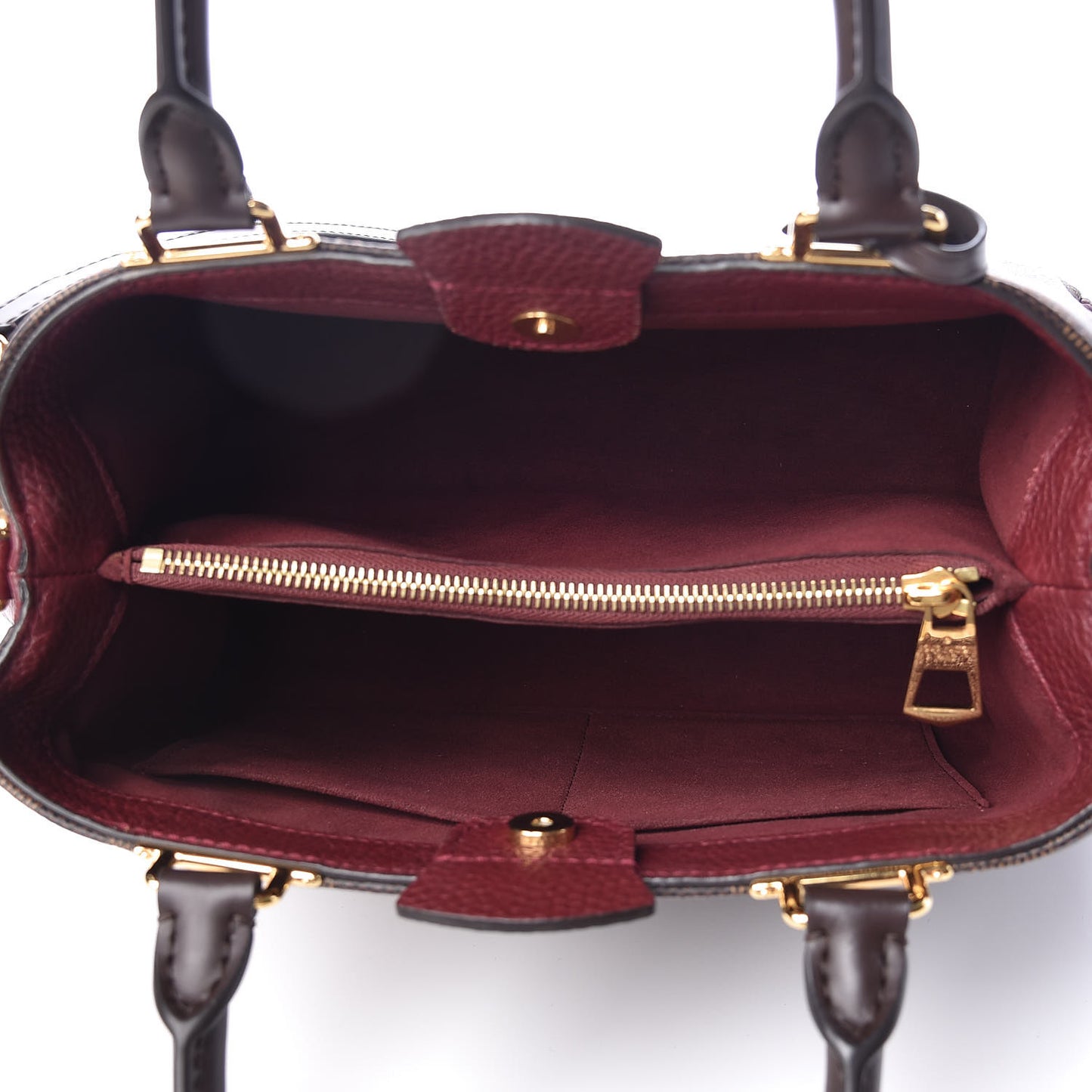 Damier Ebene Cuir Taurillon Brittany Bordeaux
