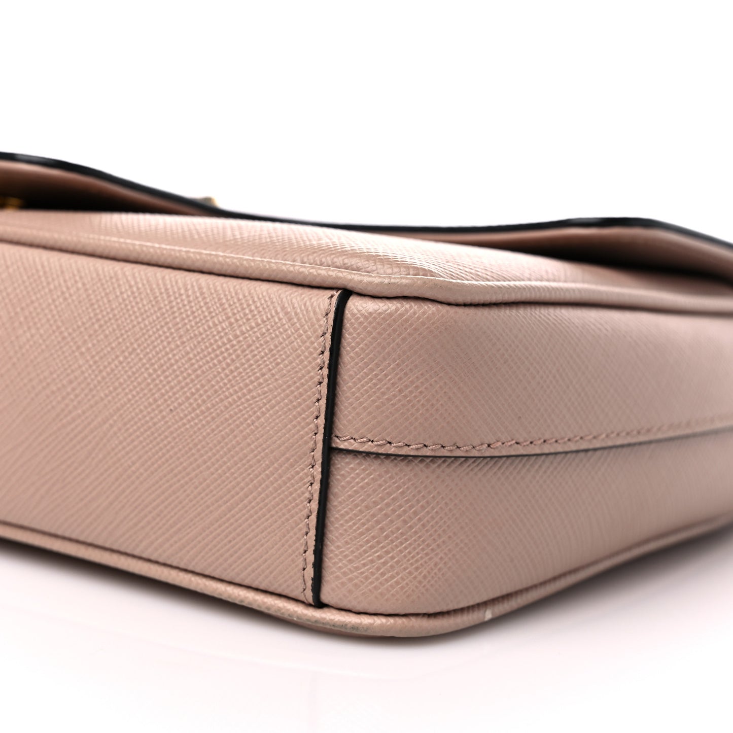 Saffiano Flap Shoulder Bag Cipria