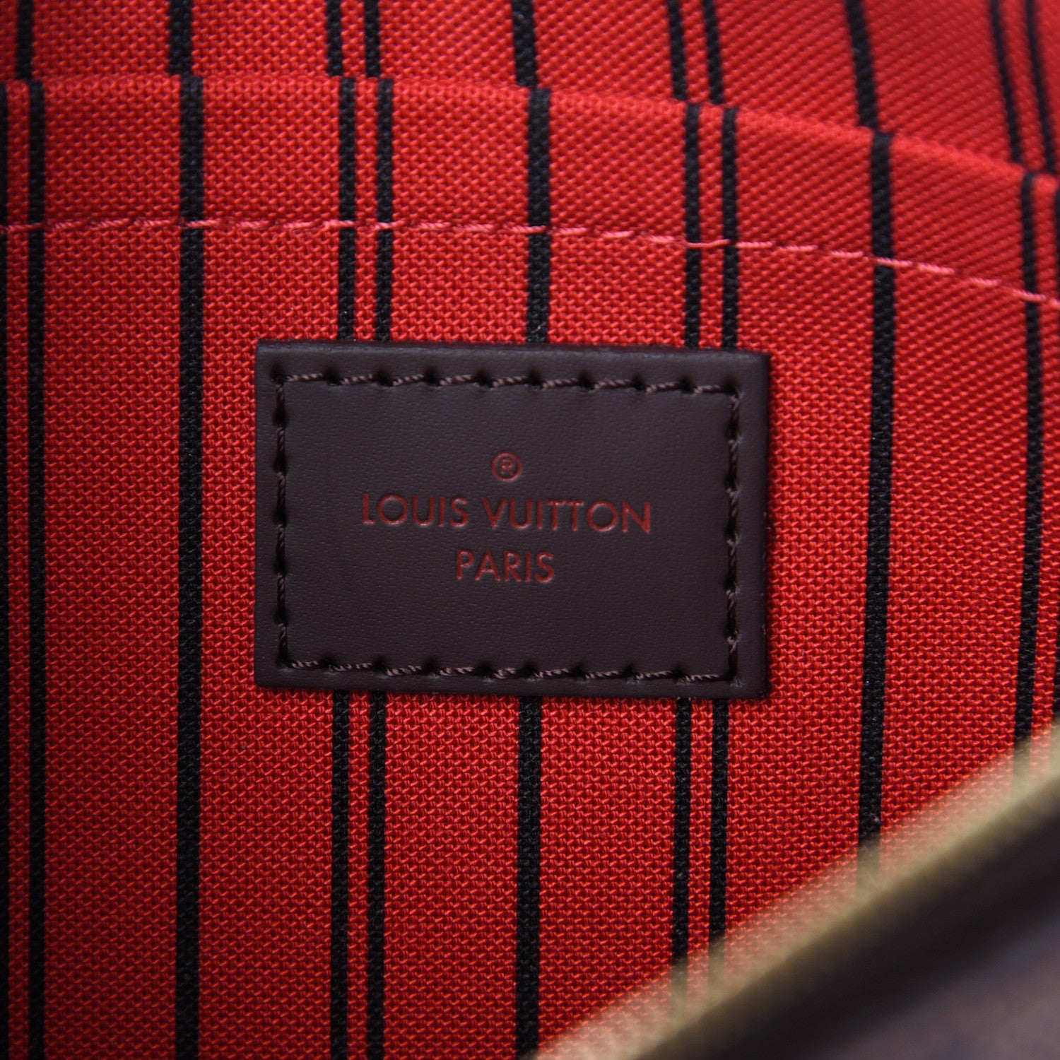 Louis Vuitton Damier Ebene Neverfull MM GM Pochette 6 of 8