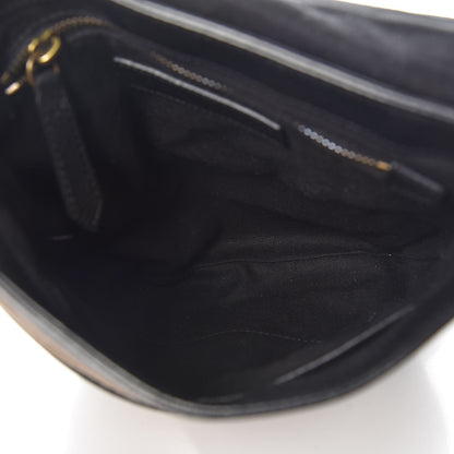 Burberry Canvas Mega Check Everson Crossbody Black 7 of 10