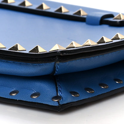 Valentino Garavani Nappa Rockstud Wristlet Clutch Light Sapphire 10 of 10