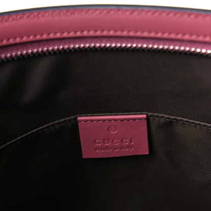 Gucci GG Supreme Monogram Blooms Large Cosmetic Case Beige Multicolor Dry Rose 5 of 7
