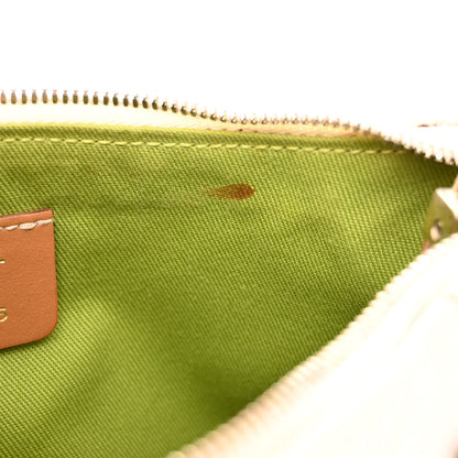 Salvatore Ferragamo Calfskin Gancini Embossed Shoulder Bag Off White 10 of 12