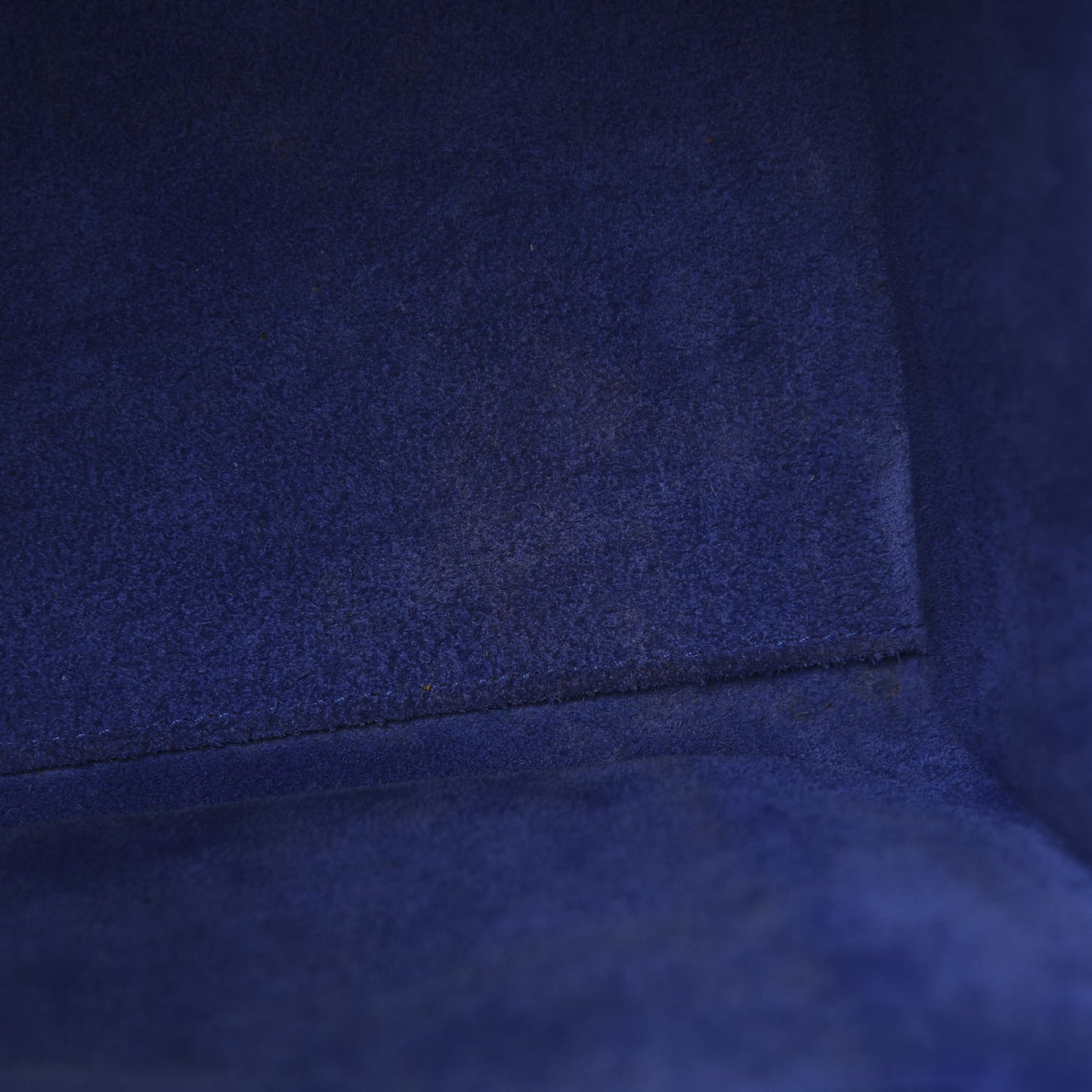 Drummed Calfskin Micro Luggage Indigo
