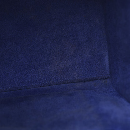 Celine Drummed Calfskin Micro Luggage Indigo 5 of 16