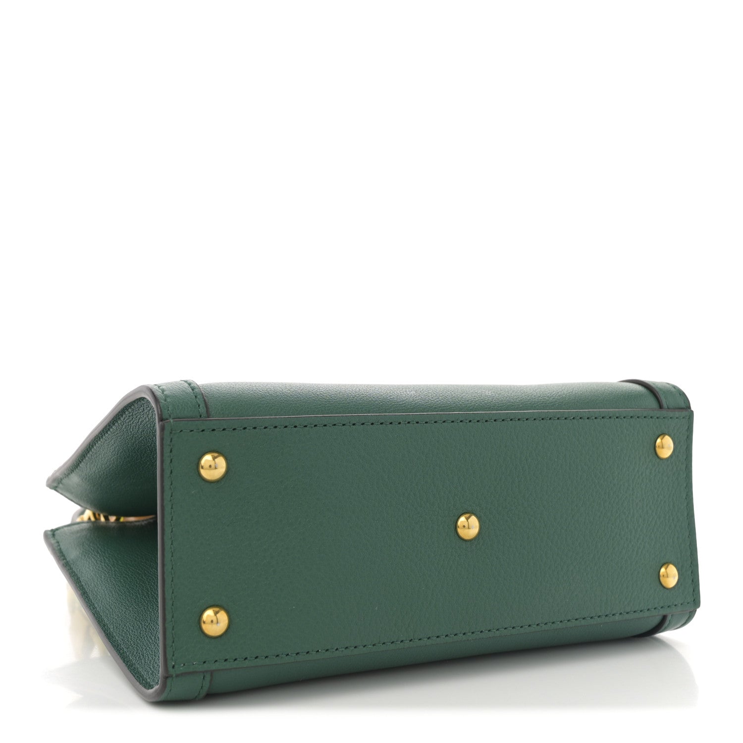 Gucci Wonka Grain Calfskin Mini Diana Tote Bag Green Yellow Fluo 4 of 10