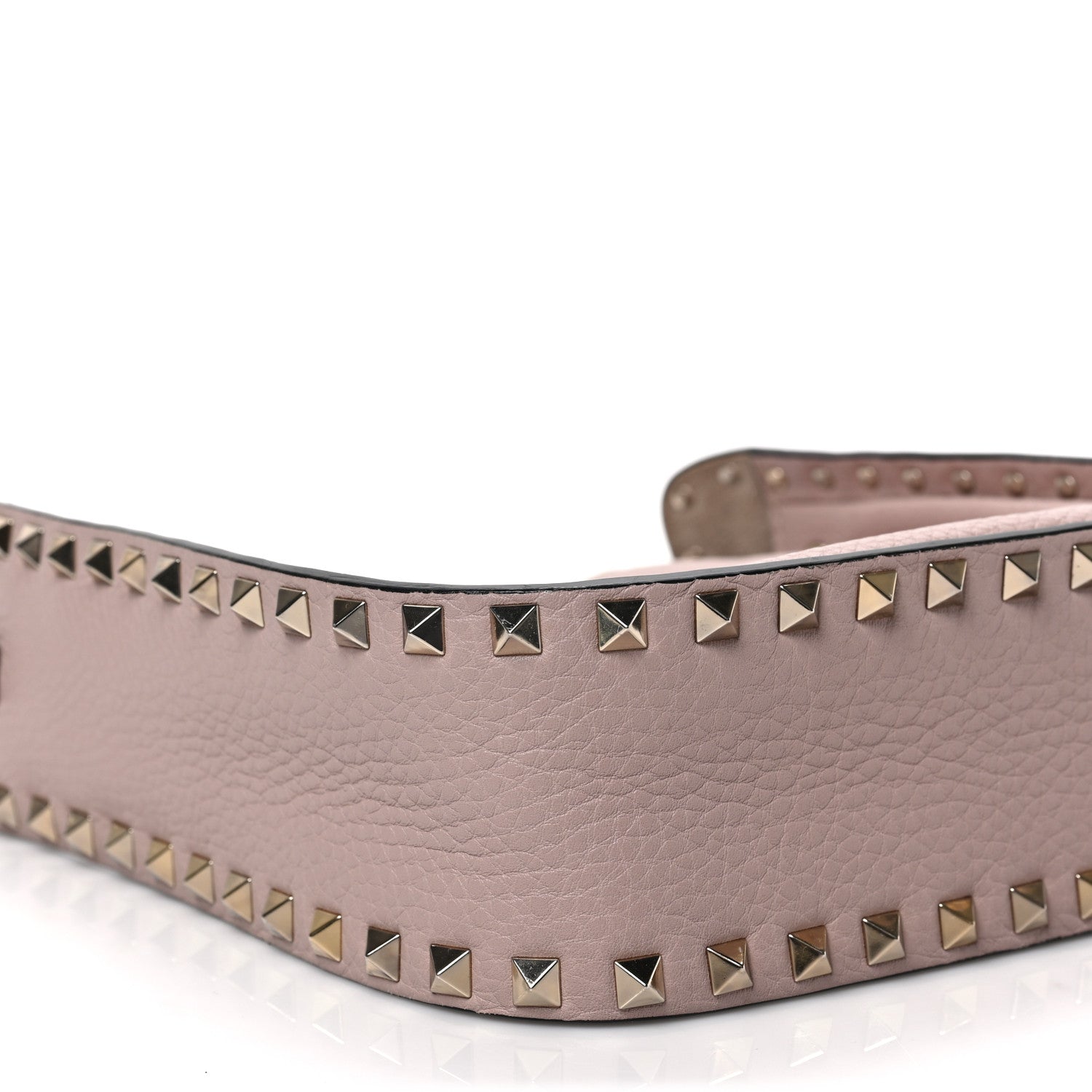 Valentino Garavani Grained Calfskin Rockstud Bucket Bag Poudre 7 of 9