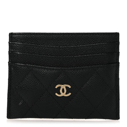 Chanel Caviar Quilted Multi Card Holder Black 1 of 9