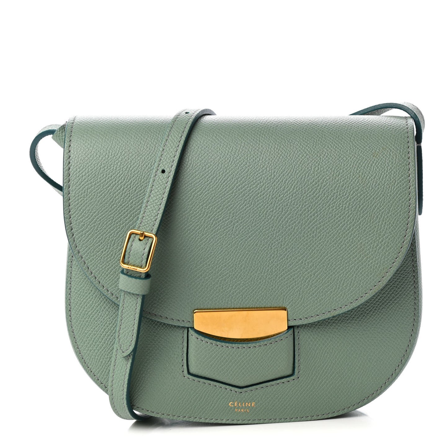 Baby Grained Calfskin Small Trotteur Jade