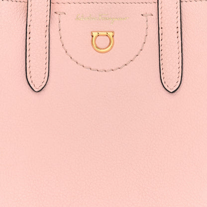 Salvatore Ferragamo Tumbled Calfskin Gancini Mini Bag Pink 7 of 9