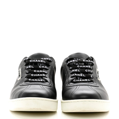 Chanel Calfskin CC Womens Sneakers 36 Black 3 of 9
