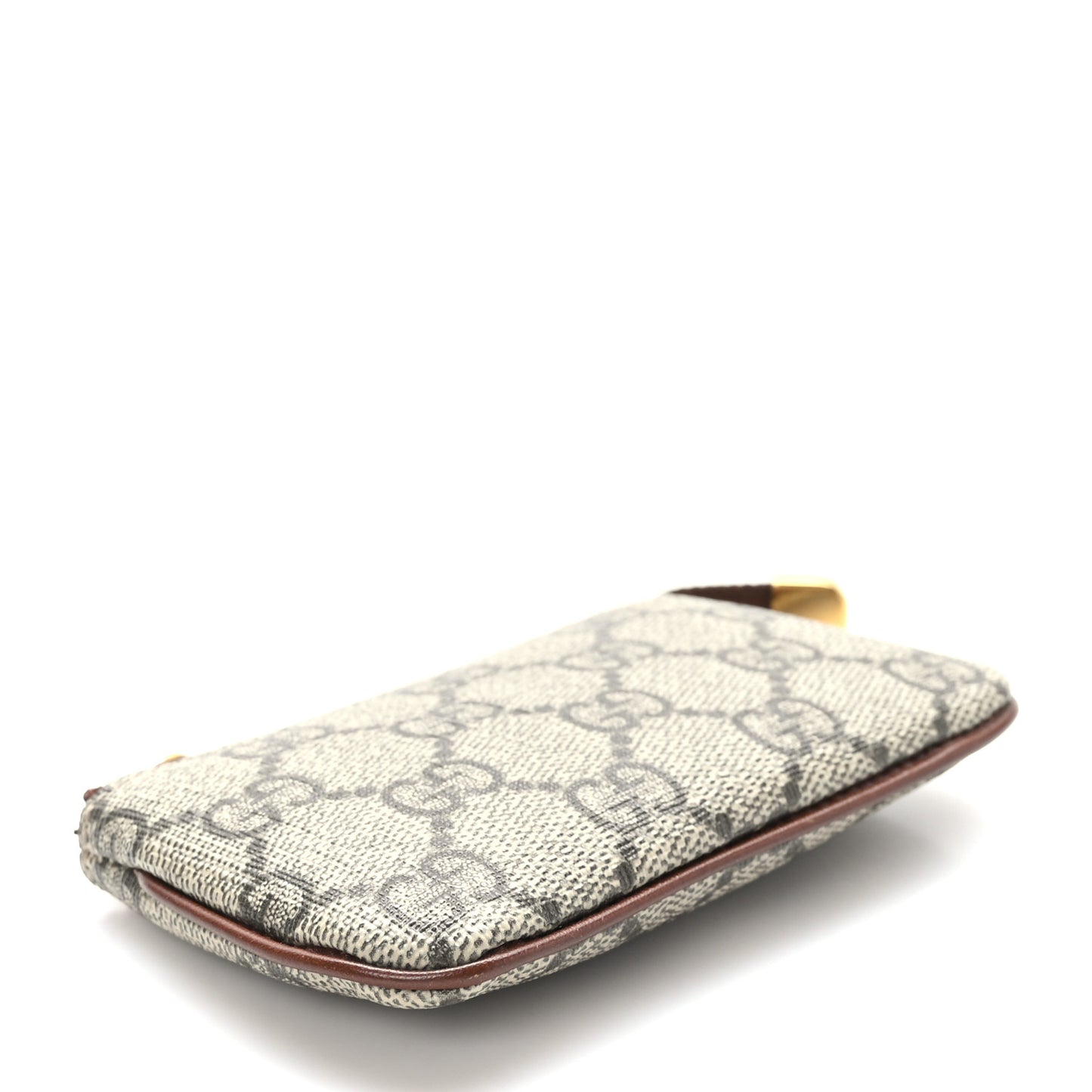 GG Supreme Monogram Key Case Brown