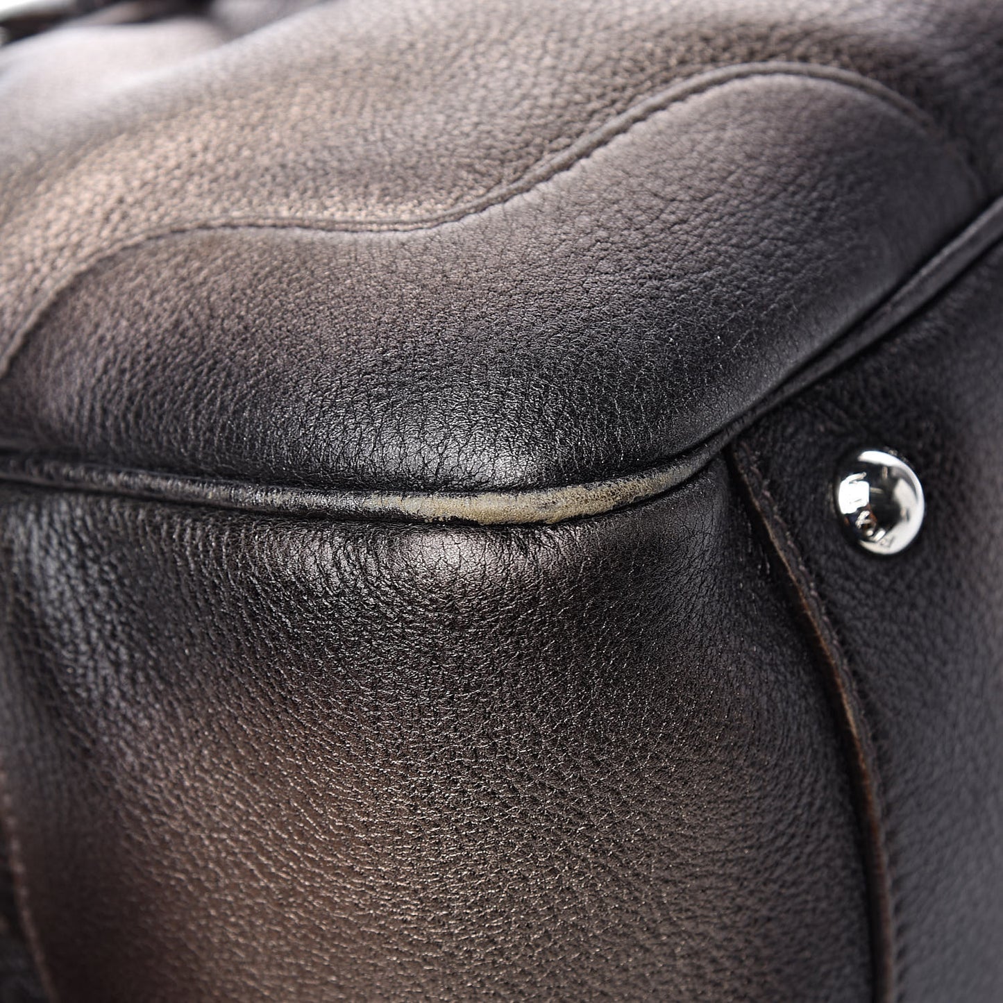 Vitello Daino Antik Bauletto Tote Piombo