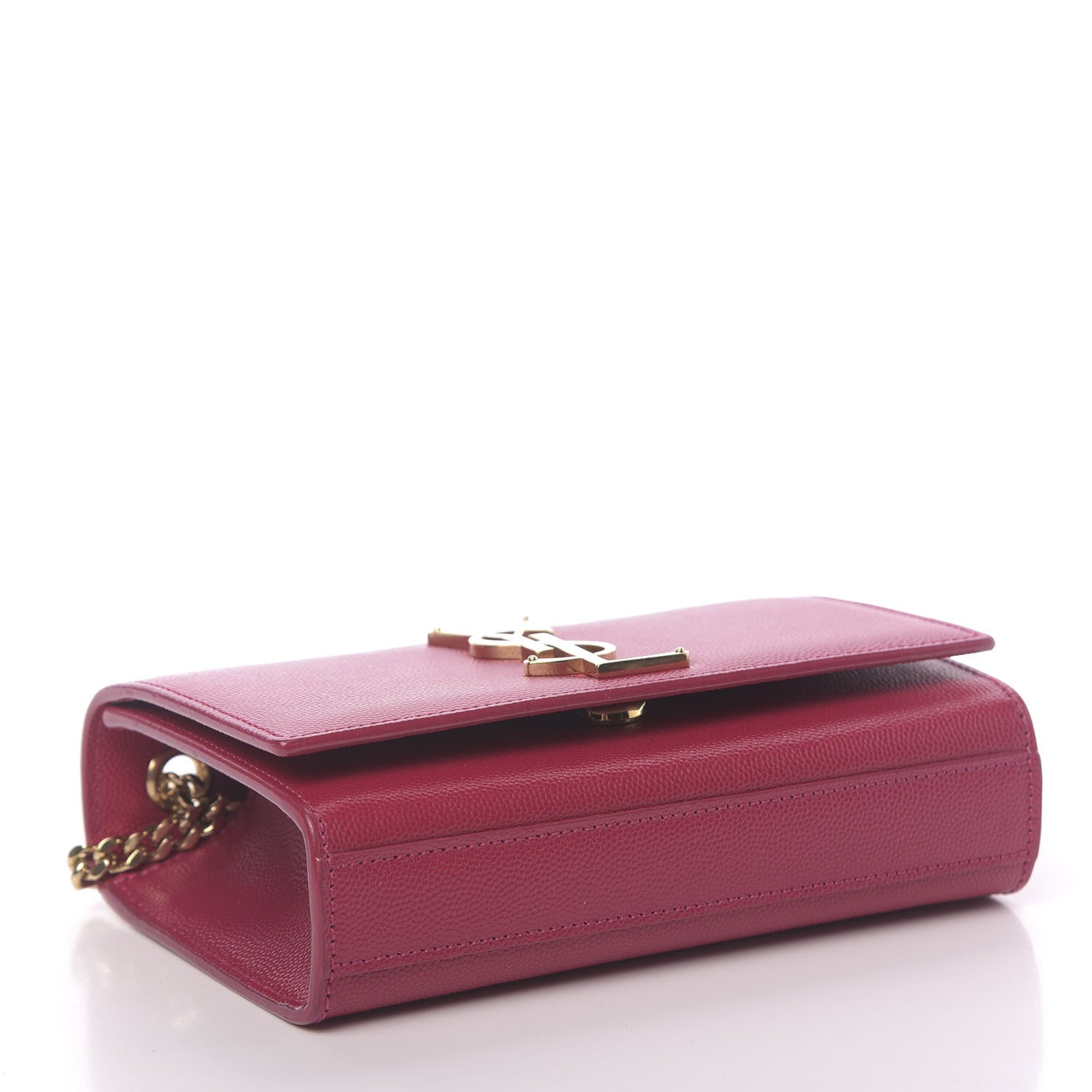 Saint Laurent Grain De Poudre Small Monogram Kate Satchel Bubblegum 4 of 9
