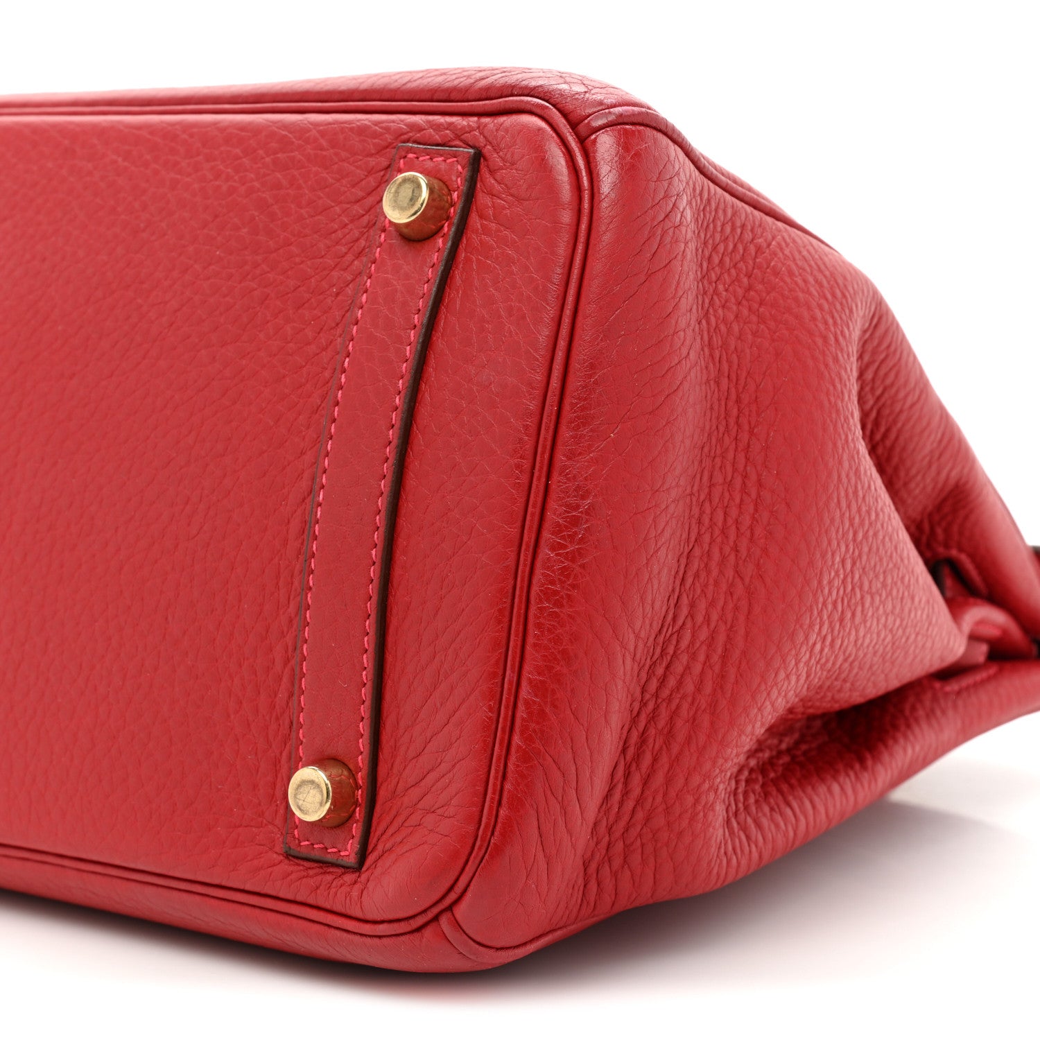 Hermes Taurillon Clemence Birkin 30 Rouge Vif 9 of 16