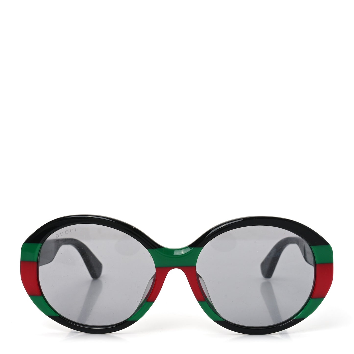 Round Web Sunglasses GG0279SA Black Green