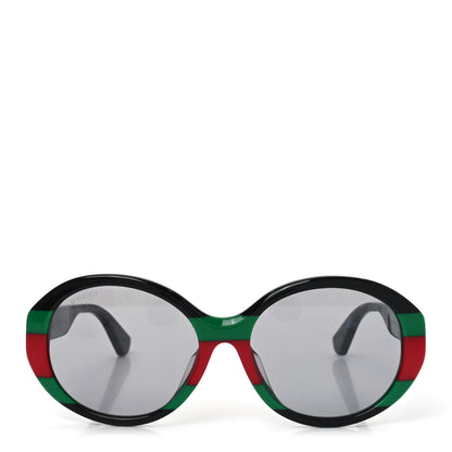 Gucci Round Web Sunglasses GG0279SA Black Green 2 of 7