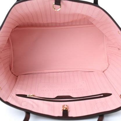 Louis Vuitton Damier Ebene Neo Neverfull MM Rose Ballerine 5 of 8