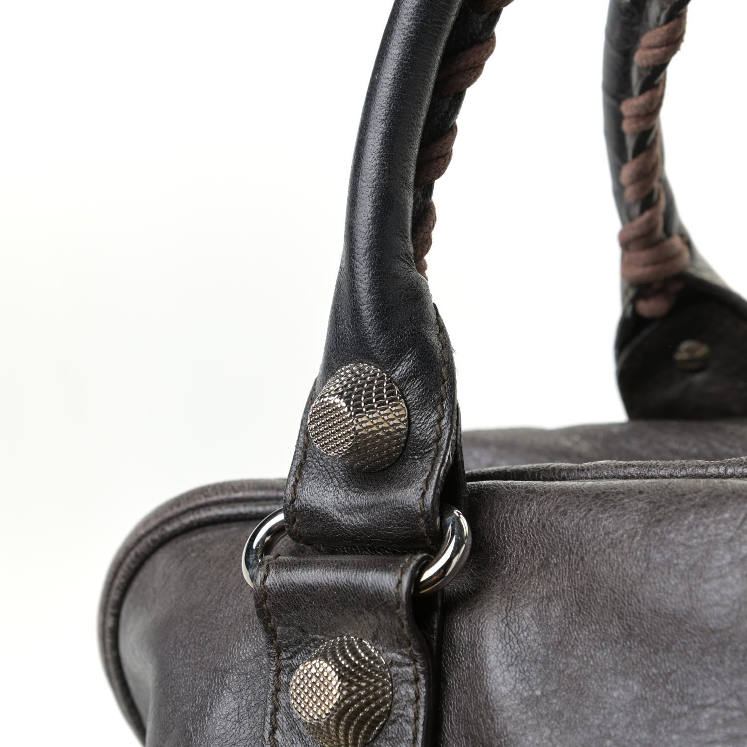 Balenciaga Agneau Giant 12 Silver Hardware Office Tote Charbon 18 of 26
