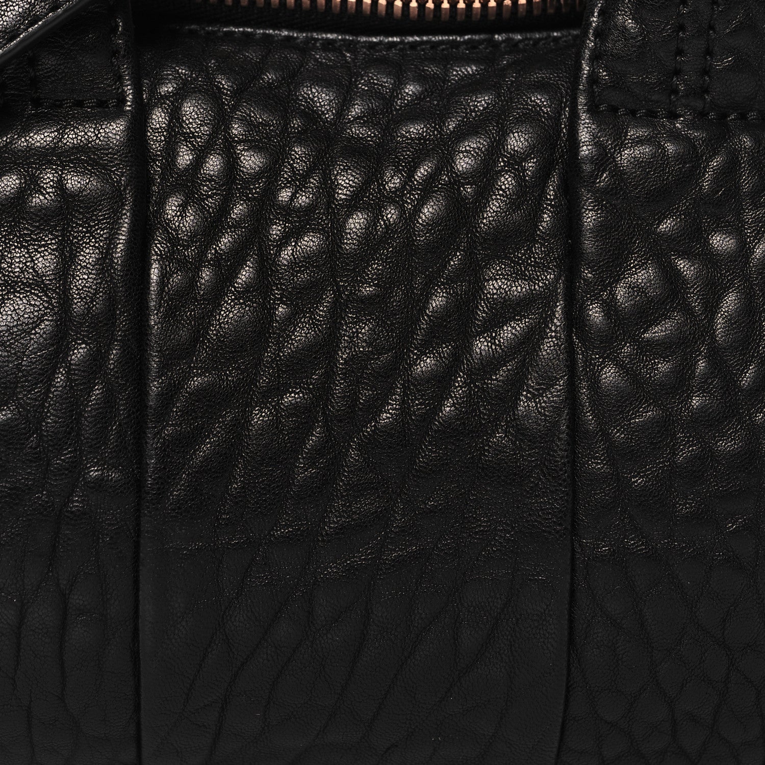 Alexander Wang Pebbled Lambskin Mini Rockie Black Rose Gold Hardware 7 of 9