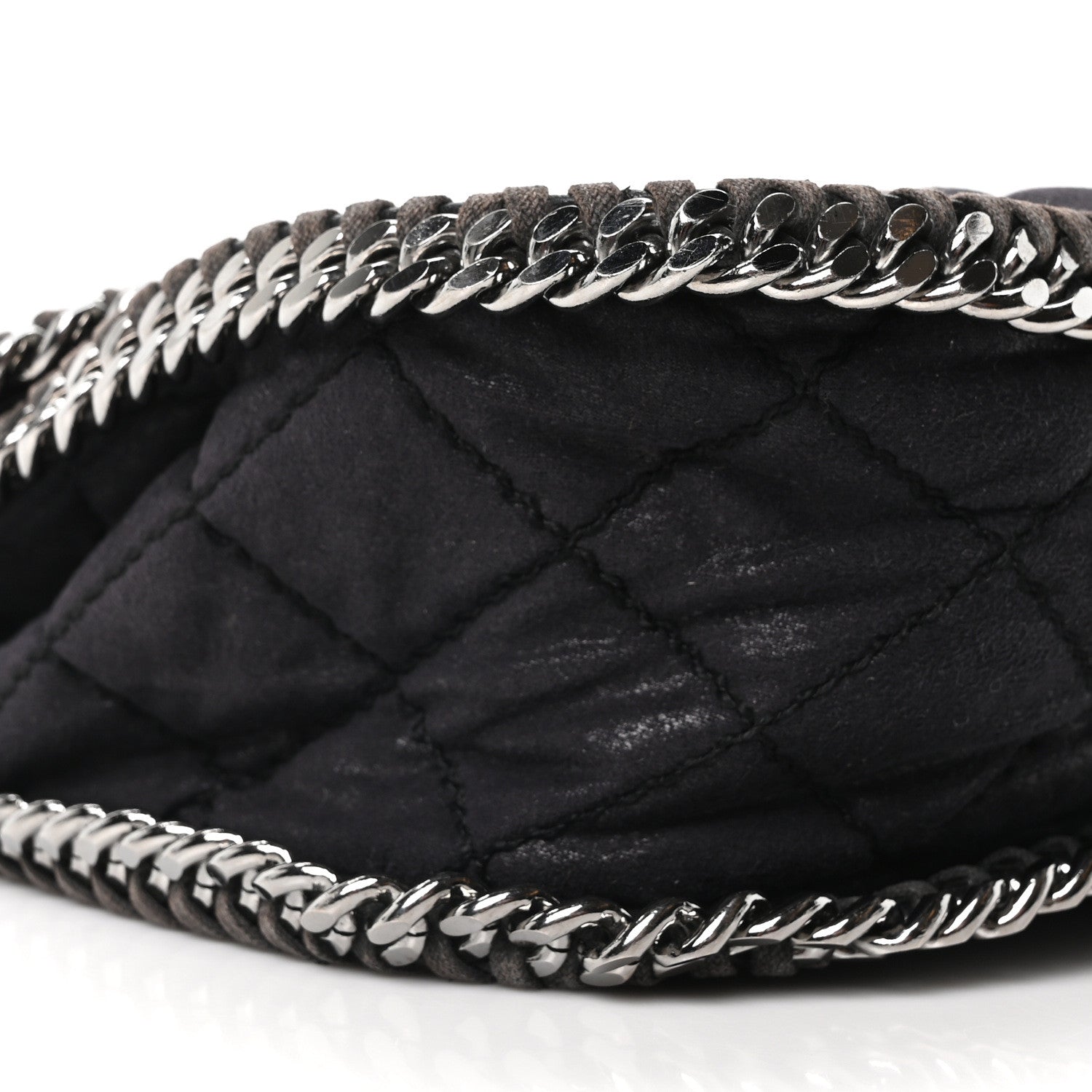 Stella McCartney Shaggy Deer Quilted Falabella Shoulder Bag Black 8 of 9