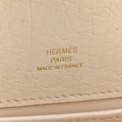 Hermes Ostrich Kelly Pochette Clutch Nata 6 of 12