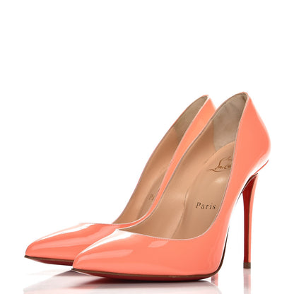 Christian Louboutin Patent Pigalle Follies 100 Pumps 36 Flamingo 2 of 9