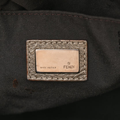 Fendi Zucchino Vachetta Forever Boston Caffe Argilla Canna di Fucile 6 of 15