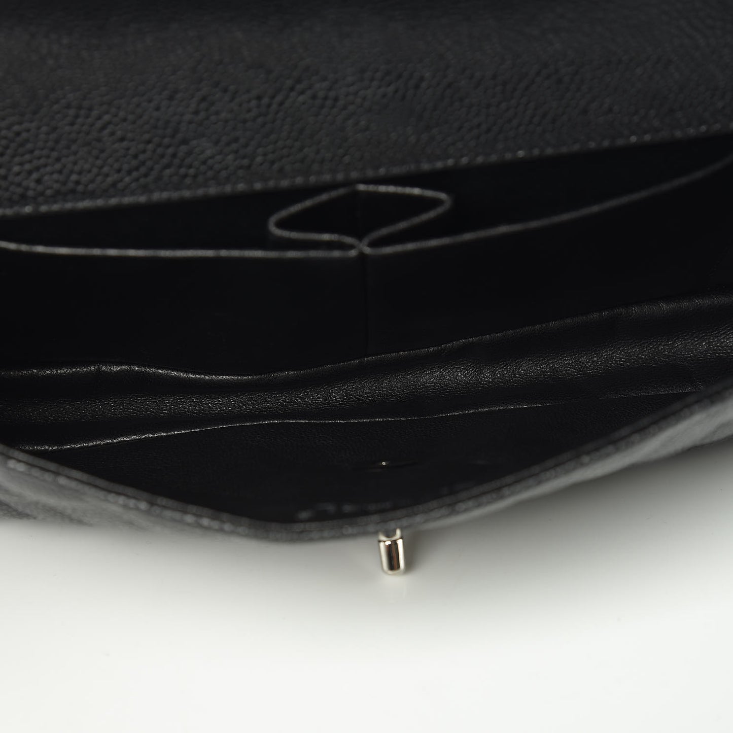 Caviar Quilted East West Flap Black