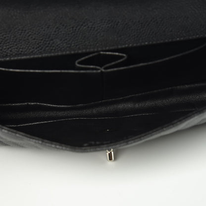 Chanel Caviar Quilted East West Flap Black 5 of 9