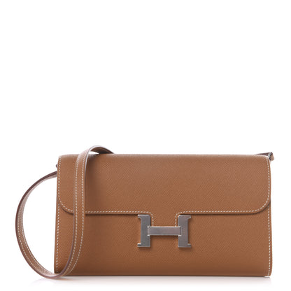 Hermes Epsom Constance Long Wallet To Go Gold 1 of 9