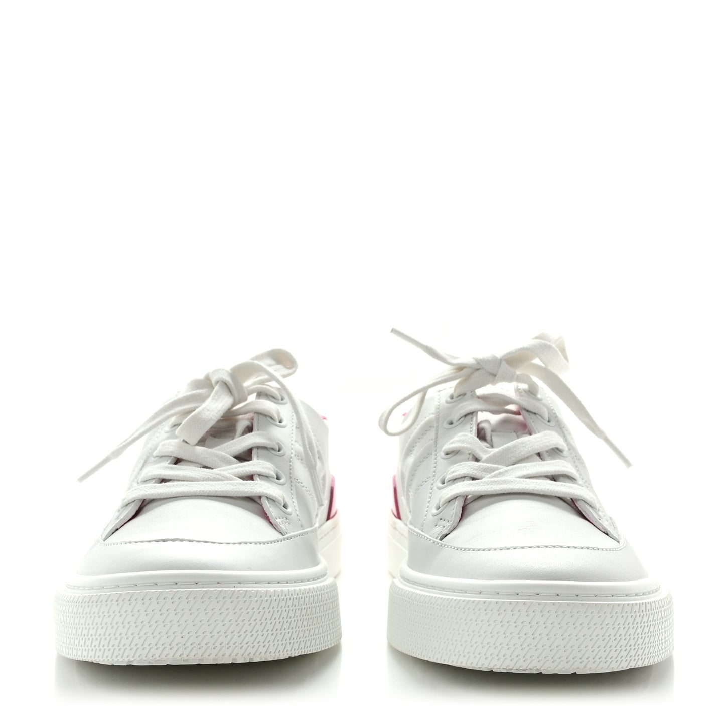 Matte Niloticus Crocodile Calfskin Deep Sneakers 38 White Magnolia