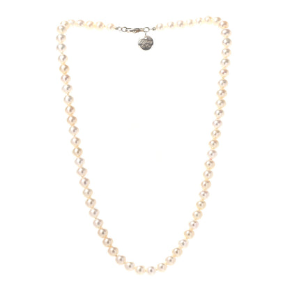 Tiffany Sterling Silver Freshwater Pearl 6-7mm Ziegfeld Necklace 3 of 6