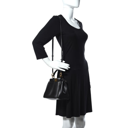 Fendi Nappa Mini Peekaboo Iconic Satchel 2 of 11